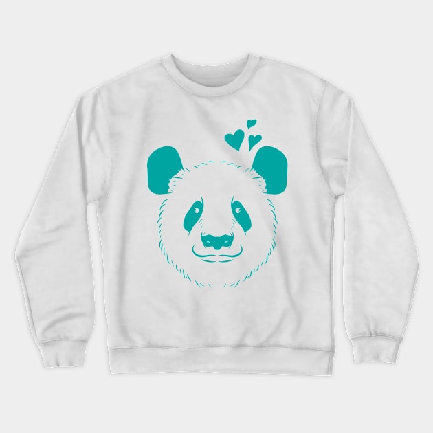 Love Panda Crewneck Sweatshirt by Luckyart11